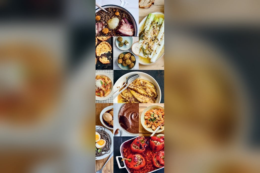 Mosaïque de plats du quotidien