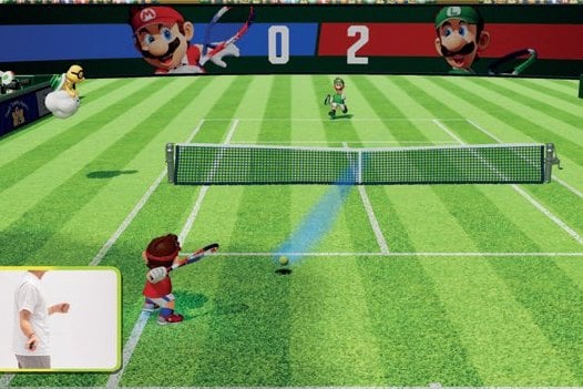 Mario et Luigi sur le court dans Mario Tennis Fever