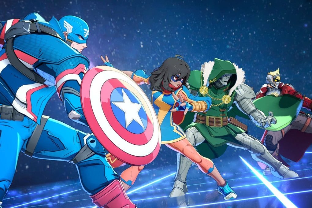 Captain America, Miss Marvel et Doctor Doom dans Marvel Tōkon
