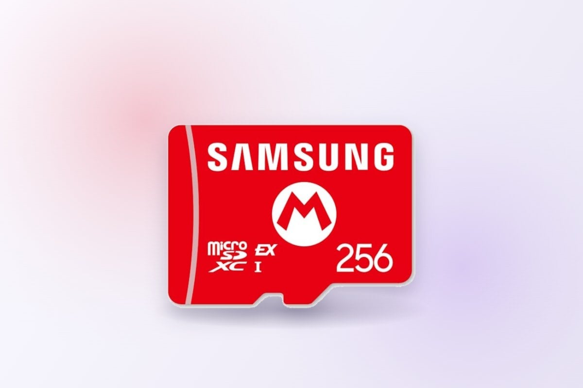 Carte microSD Express Samsung de 256 Go aux couleurs de Mario pour Switch 2