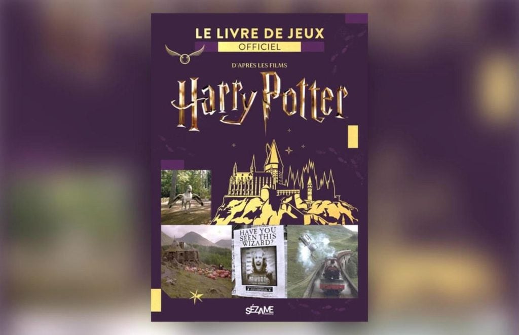 Couverture du Livre de jeux officiel Harry Potter d'après les films (Sézame Éditions)