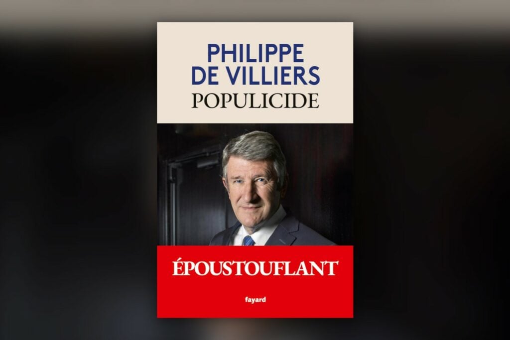 Populicide de Philippe de Villiers, couverture Fayard
